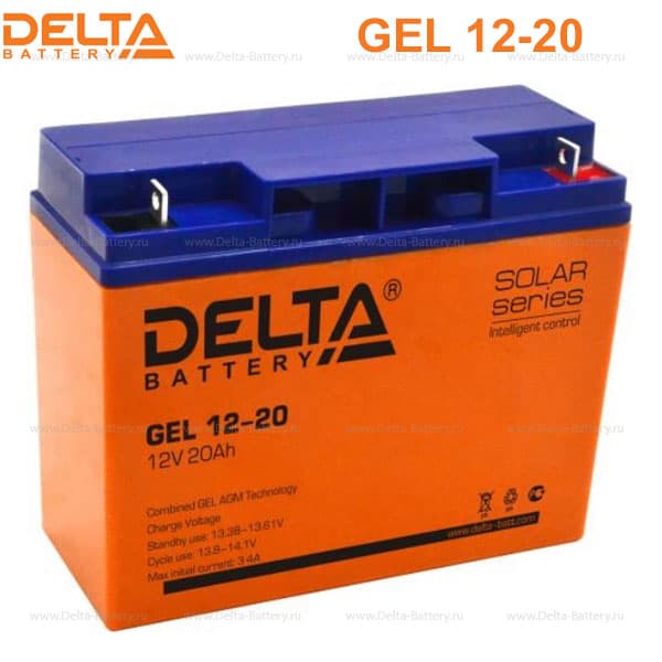 Аккумуляторная батарея Delta GEL 12-20 (12V / 20Ah) в Ижевске Аккумуляторная батарея Delta GEL 12-20 (12V / 20Ah) в Ижевске